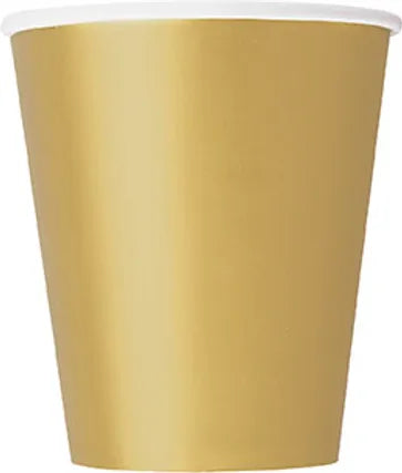 GOLD 9OZ. CUPS