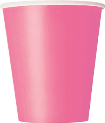 HOT PINK 9OZ. CUPS
