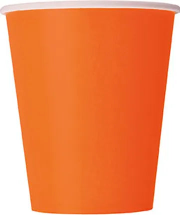 ORANGE 9OZ. CUPS